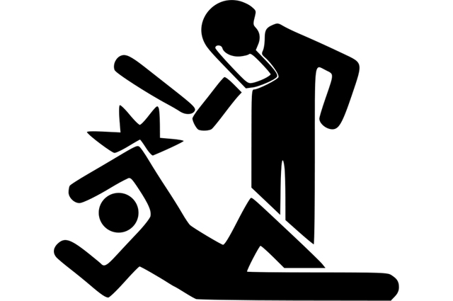 Policeman striking victim accident